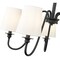 Z-Lite Gianna Chandelier, 5-Light, 26 In.W x 15.75 In.H, Matte Black/White 7509-5-26MB - alternate 3